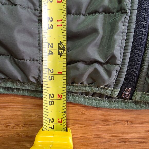 Orvis Jacket Green Fleece Puffer Full Zip for Hiking & Outdoors, L, Olive Green - Picture 5 of 14